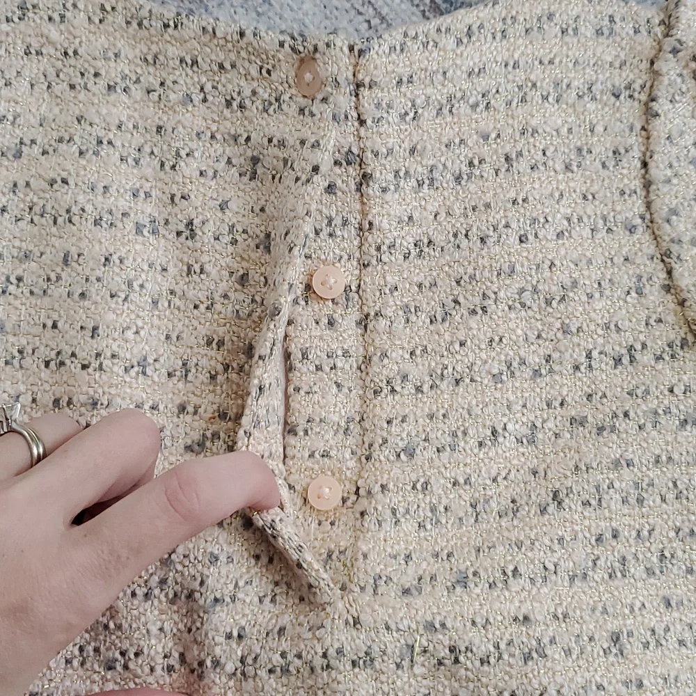 Janie and Jack Toddler Girls Boucle Ruffle Dress Sz3